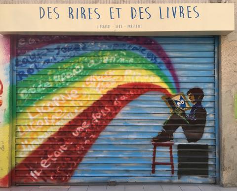 Graff pour Des Rires et des Livres à Montreuil